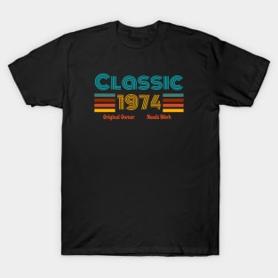 Retro birth year 1974 T-Shirt